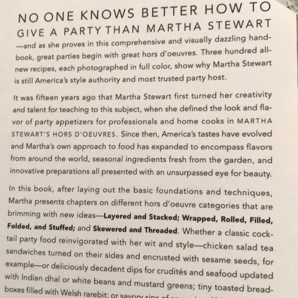 Martha Stewartโs Hors Dโ Oeuvres Handbook /๐HP๐ - Picture 7 of 8